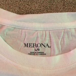 Solid white t shirt size large Merona brand